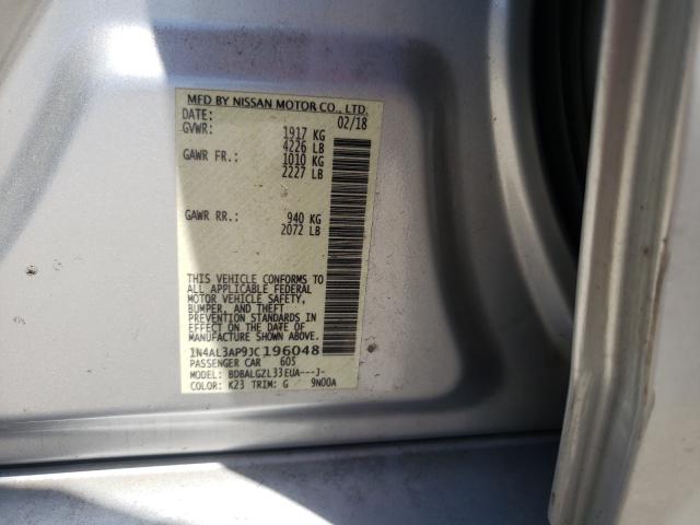 Photo 9 VIN: 1N4AL3AP9JC196048 - NISSAN ALTIMA 2.5 