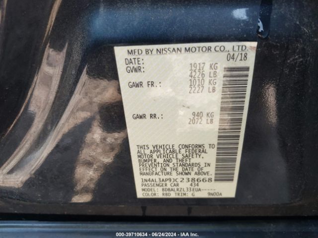 Photo 8 VIN: 1N4AL3AP9JC238668 - NISSAN ALTIMA 