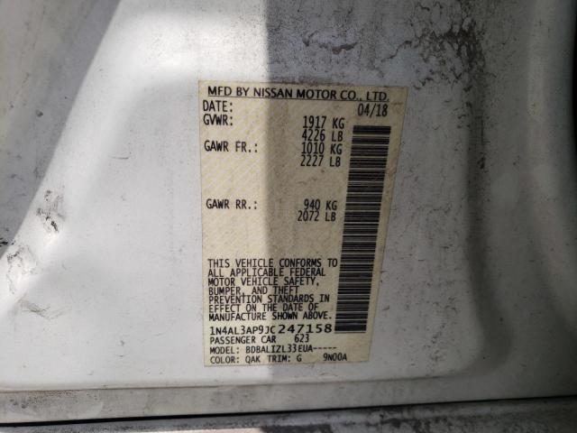 Photo 11 VIN: 1N4AL3AP9JC247158 - NISSAN ALTIMA 2.5 