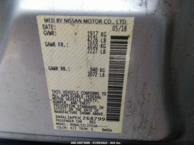 Photo 8 VIN: 1N4AL3AP9JC268799 - NISSAN ALTIMA 