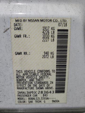 Photo 11 VIN: 1N4AL3AP9JC283643 - NISSAN ALTIMA 2.5 