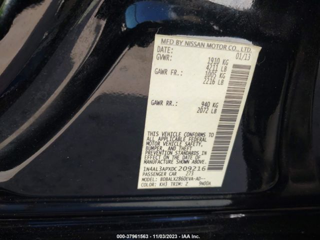 Photo 8 VIN: 1N4AL3APXDC209216 - NISSAN ALTIMA 