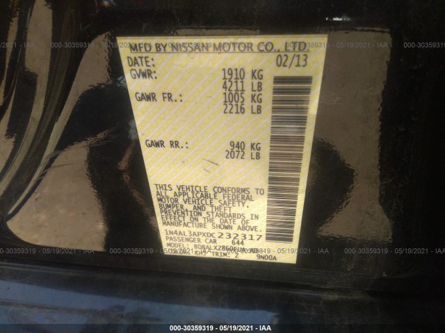 Photo 8 VIN: 1N4AL3APXDC232317 - NISSAN ALTIMA 