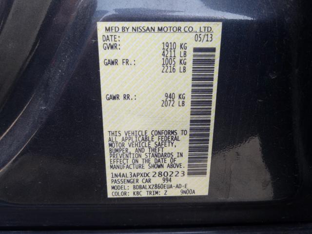 Photo 9 VIN: 1N4AL3APXDC280223 - NISSAN ALTIMA 2.5 