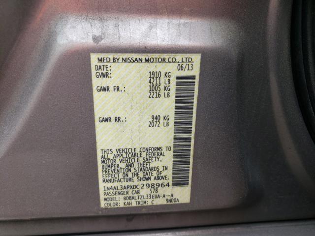 Photo 9 VIN: 1N4AL3APXDC298964 - NISSAN ALTIMA 2.5 