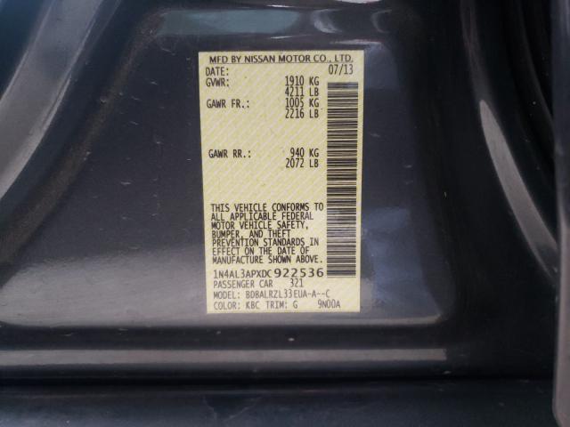 Photo 9 VIN: 1N4AL3APXDC922536 - NISSAN ALTIMA 