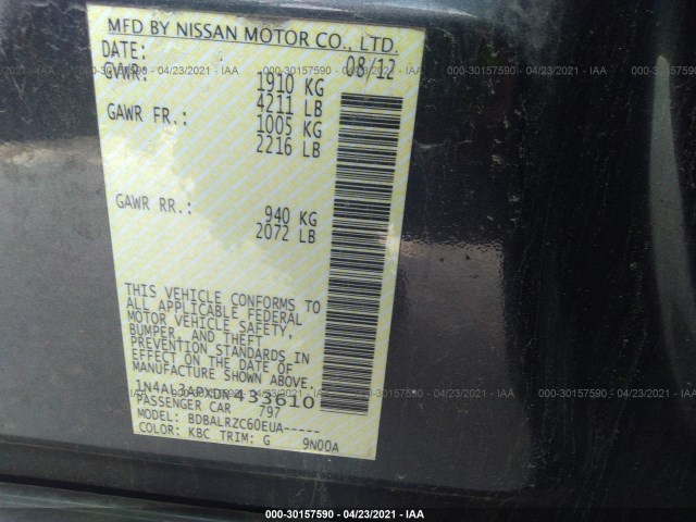 Photo 8 VIN: 1N4AL3APXDN433610 - NISSAN ALTIMA 