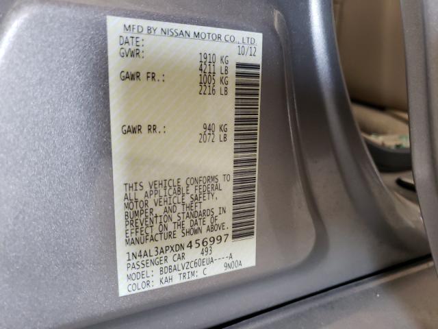 Photo 9 VIN: 1N4AL3APXDN456997 - NISSAN ALTIMA 2.5 