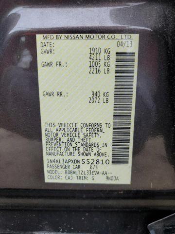 Photo 11 VIN: 1N4AL3APXDN552810 - NISSAN ALTIMA 2.5 