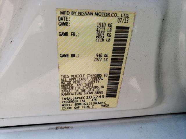 Photo 12 VIN: 1N4AL3APXEC105245 - NISSAN ALTIMA 