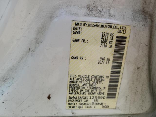 Photo 11 VIN: 1N4AL3APXEC125690 - NISSAN ALTIMA 