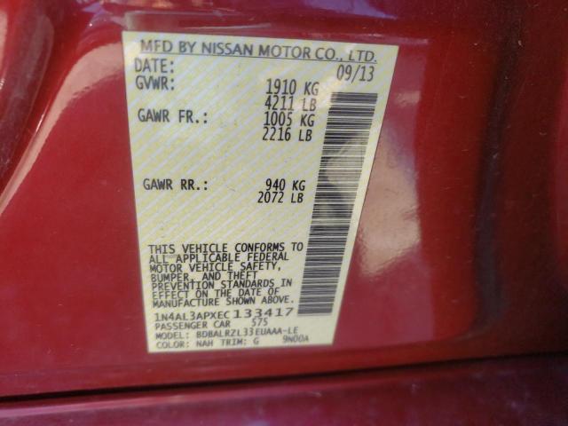 Photo 9 VIN: 1N4AL3APXEC133417 - NISSAN ALTIMA 2.5 