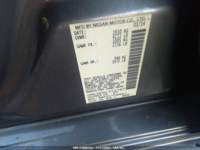 Photo 8 VIN: 1N4AL3APXEC321287 - NISSAN ALTIMA 