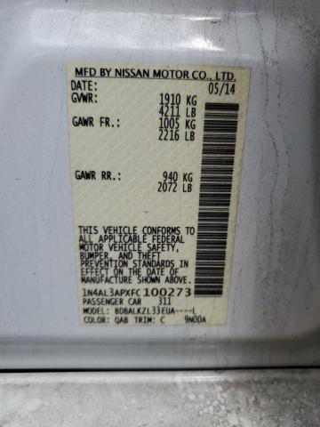 Photo 11 VIN: 1N4AL3APXFC100273 - NISSAN ALTIMA 