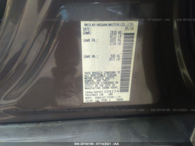 Photo 8 VIN: 1N4AL3APXFC104274 - NISSAN ALTIMA 