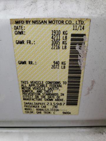 Photo 11 VIN: 1N4AL3APXFC215987 - NISSAN ALTIMA 2.5 