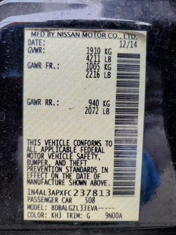 Photo 11 VIN: 1N4AL3APXFC237813 - NISSAN ALTIMA 