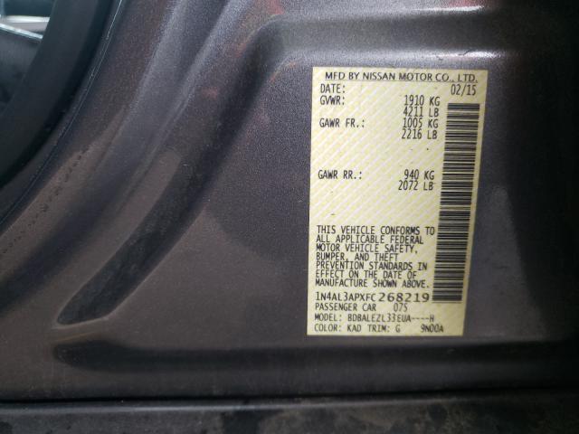 Photo 9 VIN: 1N4AL3APXFC268219 - NISSAN ALTIMA 2.5 