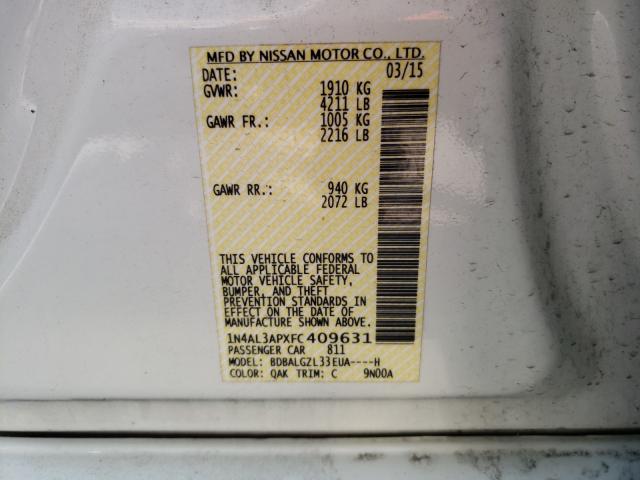 Photo 9 VIN: 1N4AL3APXFC409631 - NISSAN ALTIMA 2.5 