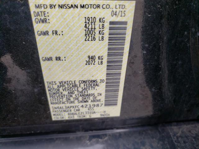 Photo 9 VIN: 1N4AL3APXFC421987 - NISSAN ALTIMA 2.5 