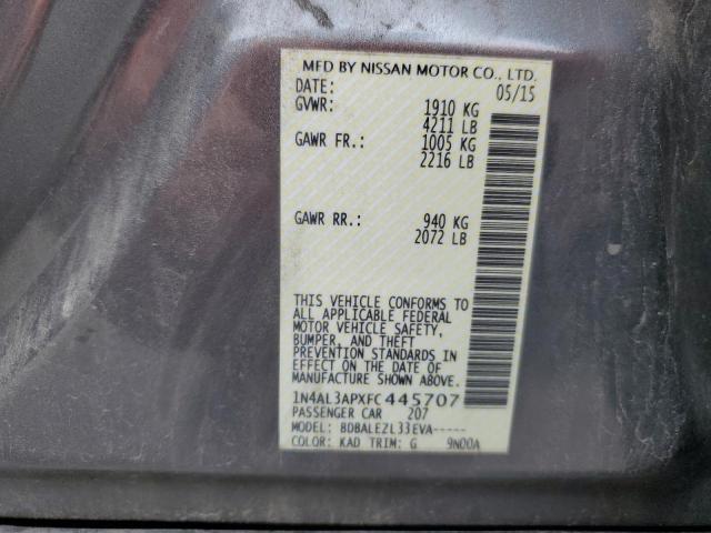 Photo 12 VIN: 1N4AL3APXFC445707 - NISSAN ALTIMA 