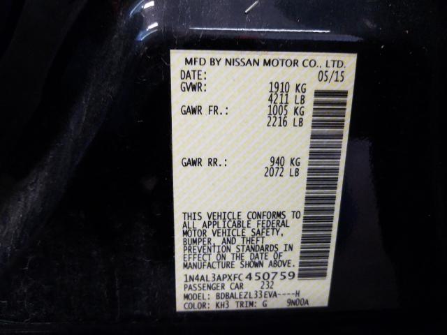 Photo 9 VIN: 1N4AL3APXFC450759 - NISSAN ALTIMA 2.5 