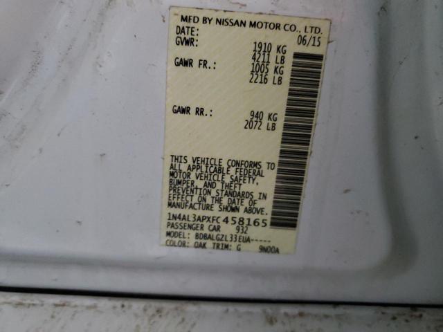 Photo 12 VIN: 1N4AL3APXFC458165 - NISSAN ALTIMA 2.5 