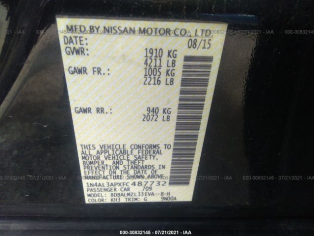 Photo 8 VIN: 1N4AL3APXFC487732 - NISSAN ALTIMA 