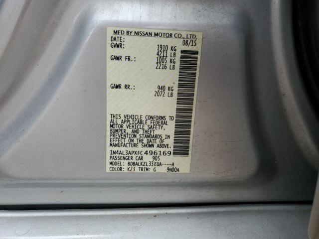 Photo 11 VIN: 1N4AL3APXFC496169 - NISSAN ALTIMA 