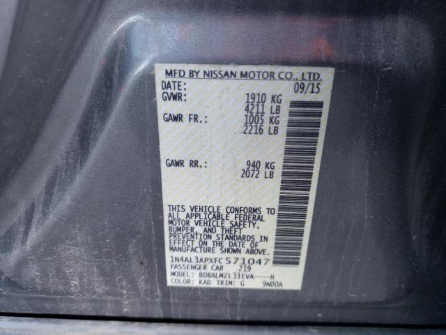 Photo 9 VIN: 1N4AL3APXFC571047 - NISSAN ALTIMA SV 