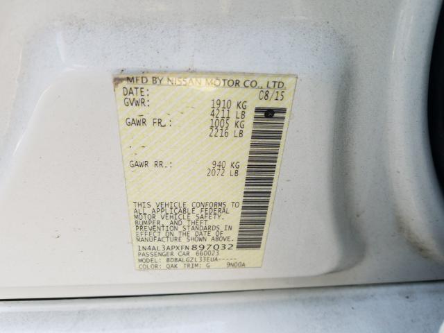 Photo 9 VIN: 1N4AL3APXFN897032 - NISSAN ALTIMA 2.5 