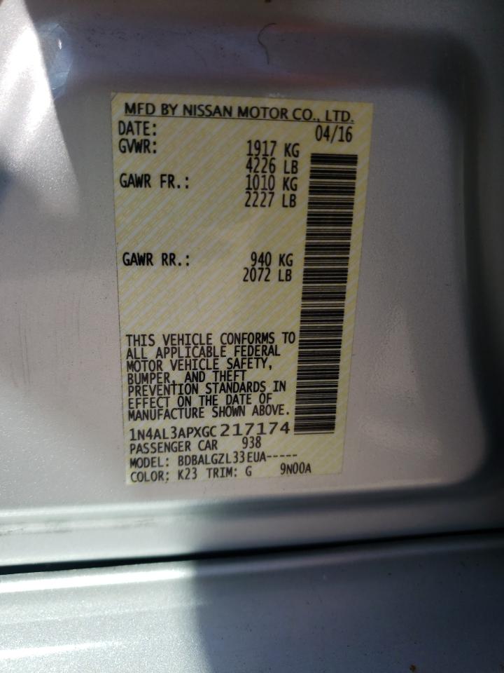 Photo 11 VIN: 1N4AL3APXGC217174 - NISSAN ALTIMA 