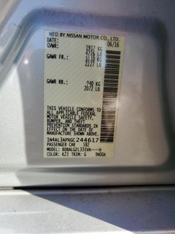 Photo 12 VIN: 1N4AL3APXGC244617 - NISSAN ALTIMA 