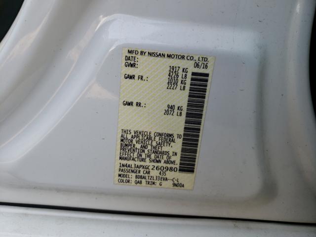 Photo 9 VIN: 1N4AL3APXGC260980 - NISSAN ALTIMA 2.5 