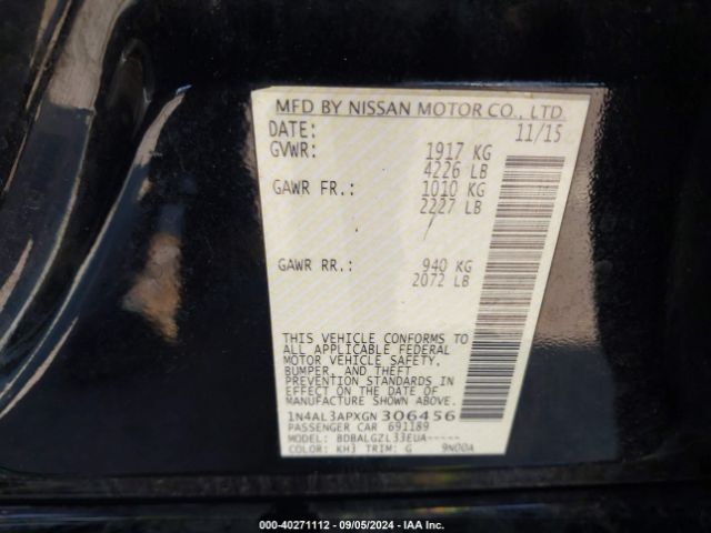 Photo 8 VIN: 1N4AL3APXGN306456 - NISSAN ALTIMA 