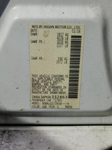 Photo 12 VIN: 1N4AL3APXGN332863 - NISSAN ALTIMA 