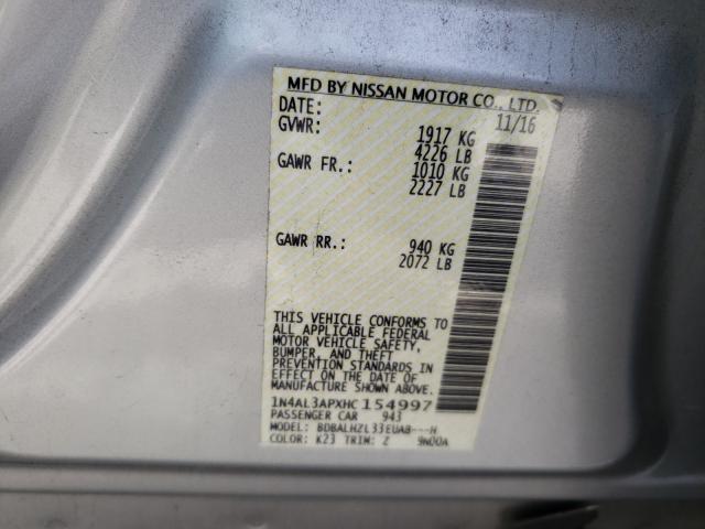 Photo 9 VIN: 1N4AL3APXHC154997 - NISSAN ALTIMA 2.5 