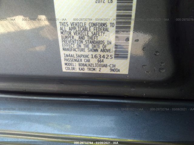 Photo 8 VIN: 1N4AL3APXHC163425 - NISSAN ALTIMA 