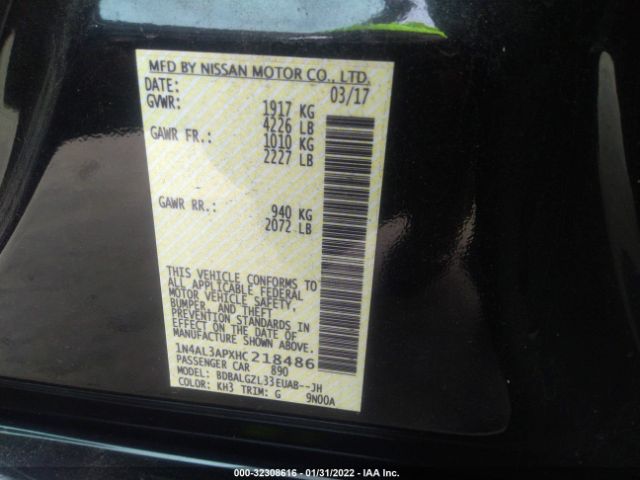 Photo 8 VIN: 1N4AL3APXHC218486 - NISSAN ALTIMA 