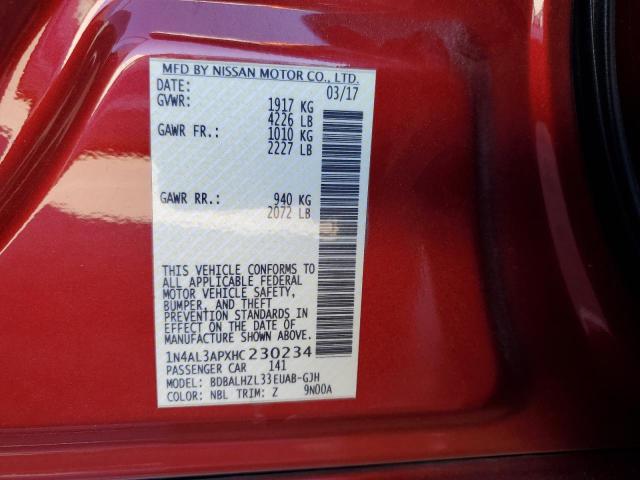 Photo 12 VIN: 1N4AL3APXHC230234 - NISSAN ALTIMA 2.5 