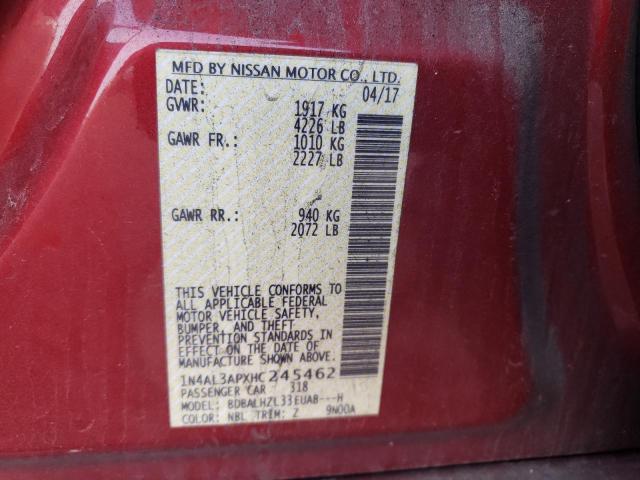 Photo 11 VIN: 1N4AL3APXHC245462 - NISSAN ALTIMA 