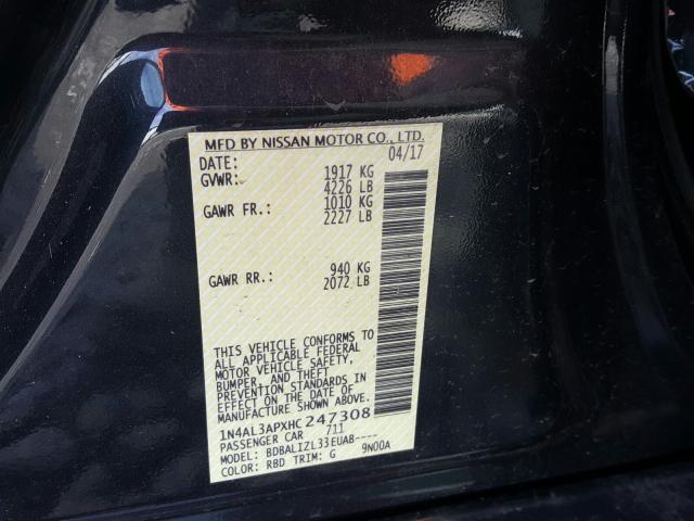 Photo 9 VIN: 1N4AL3APXHC247308 - NISSAN ALTIMA 2.5 