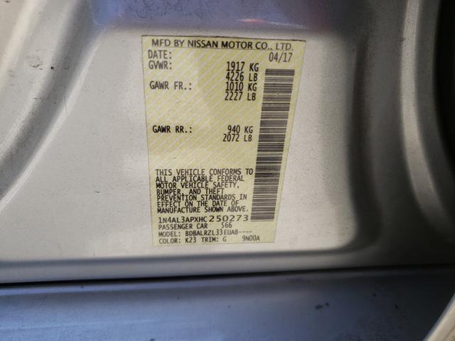 Photo 9 VIN: 1N4AL3APXHC250273 - NISSAN ALTIMA 2.5 