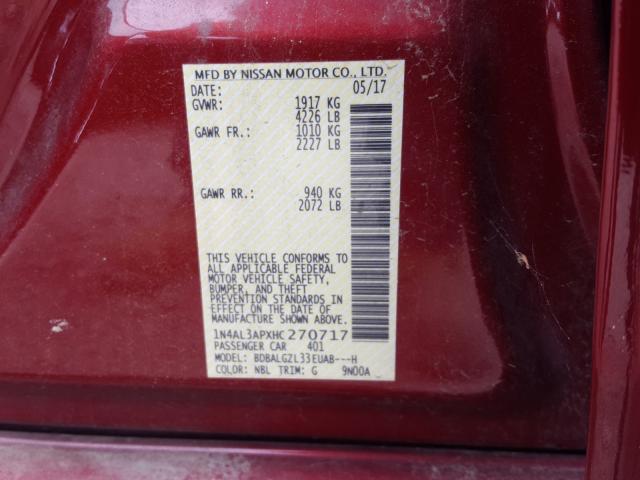 Photo 9 VIN: 1N4AL3APXHC270717 - NISSAN ALTIMA 2.5 