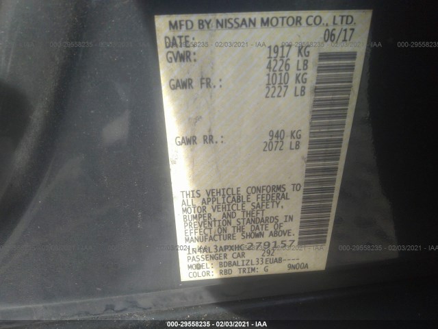 Photo 8 VIN: 1N4AL3APXHC279157 - NISSAN ALTIMA 