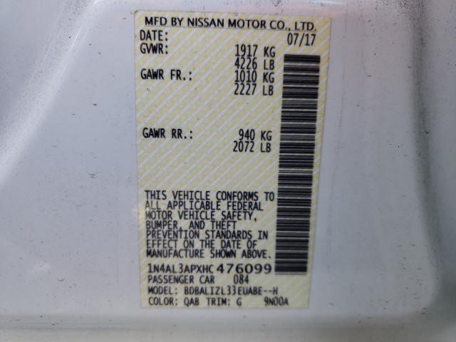 Photo 9 VIN: 1N4AL3APXHC476099 - NISSAN ALTIMA 2.5 