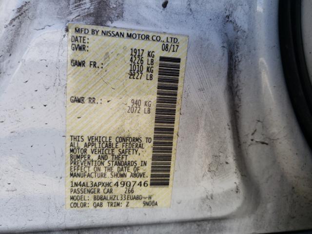 Photo 9 VIN: 1N4AL3APXHC490746 - NISSAN ALTIMA 2.5 