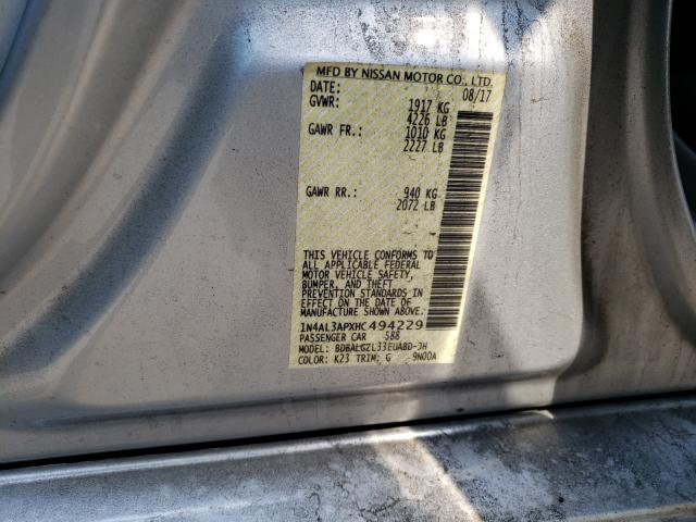 Photo 9 VIN: 1N4AL3APXHC494229 - NISSAN ALTIMA 2.5 