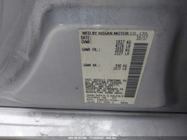 Photo 8 VIN: 1N4AL3APXJC136263 - NISSAN ALTIMA 