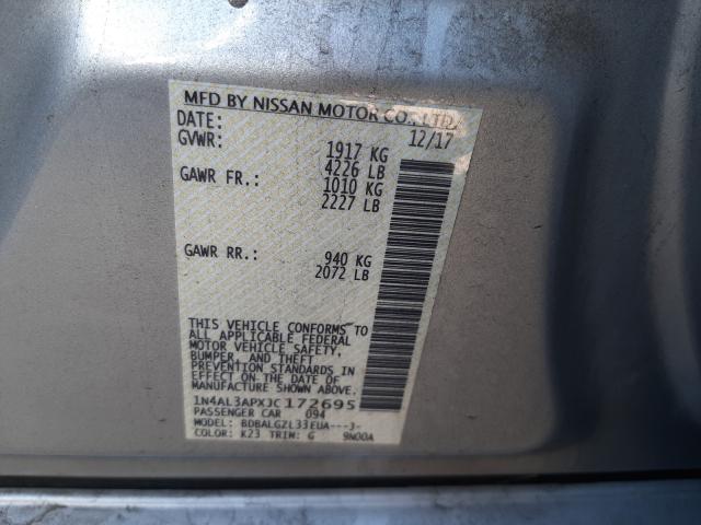 Photo 9 VIN: 1N4AL3APXJC172695 - NISSAN ALTIMA 2.5 